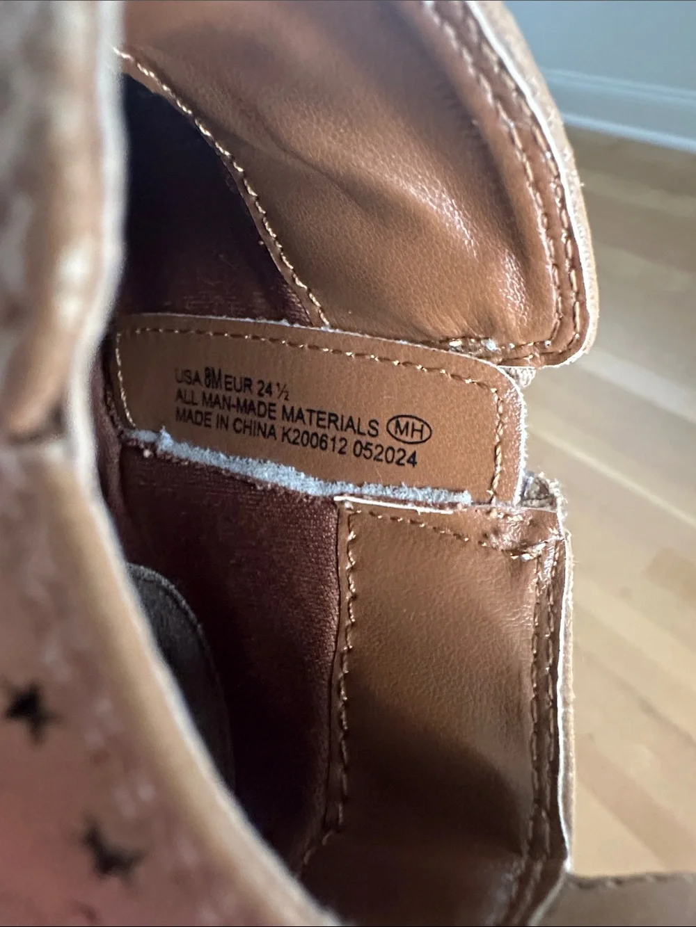 Nina Girls Tan Ankle Boots with Gold Buckle
